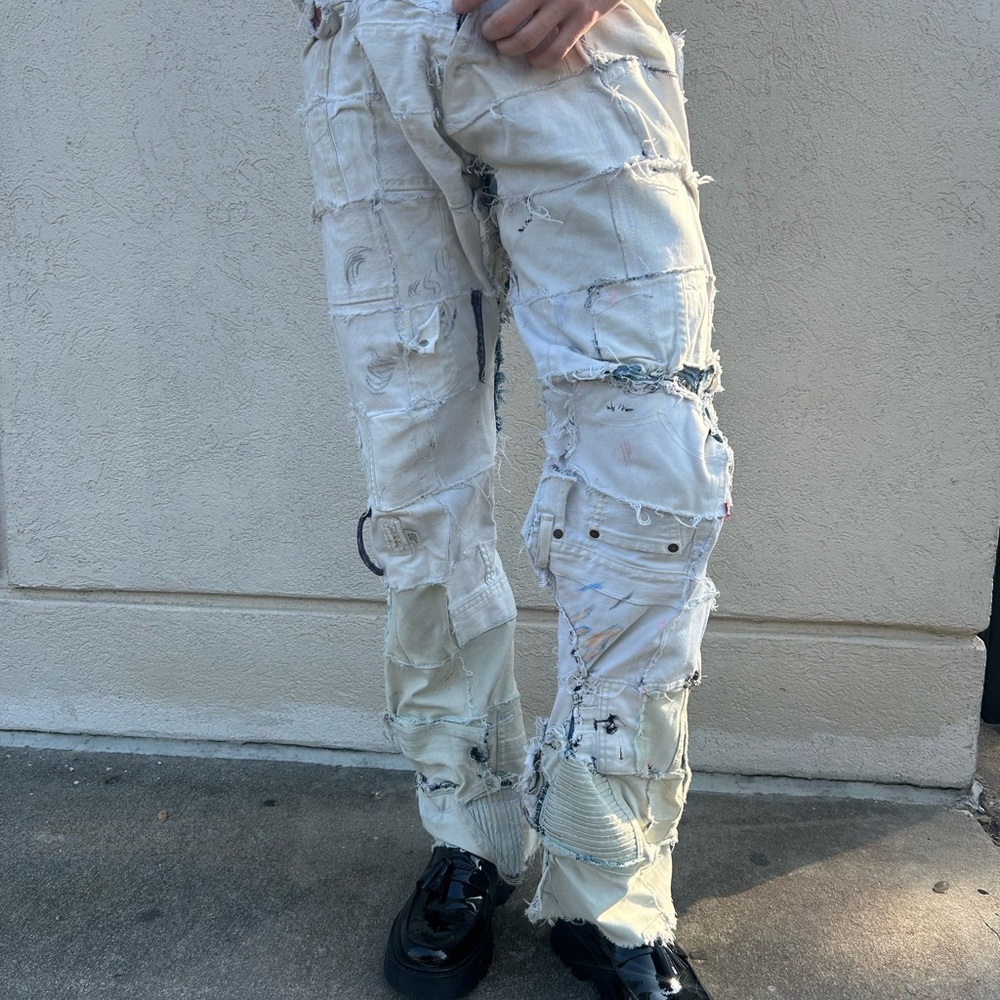 Off White Brick Denim Jeans